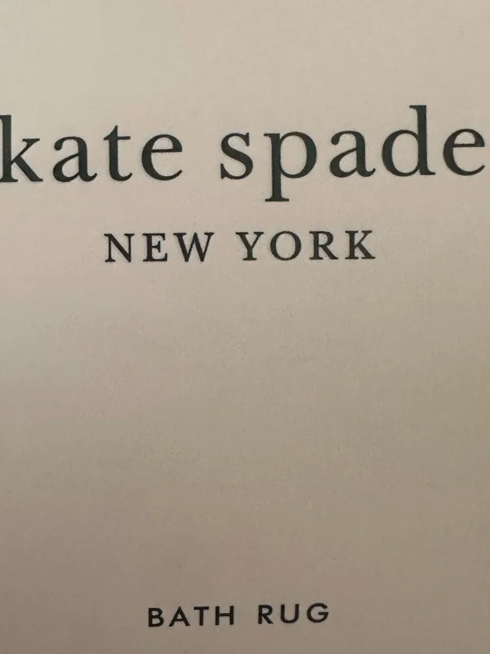 KATE SPADE Bath Rug 17x24in Navy/White 100% Cotton Polka Dot NEW